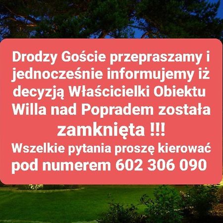 Willa Nad Popradem Bed & Breakfast Piwniczna-Zdroj Exterior foto